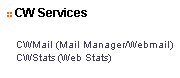 Figure 1.10 - The CW Services Tab