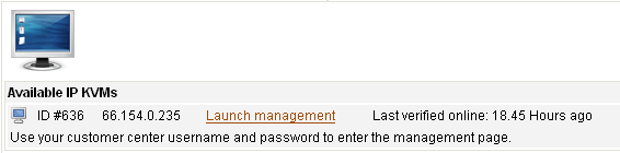 Figure 2.2 - KVM managment.